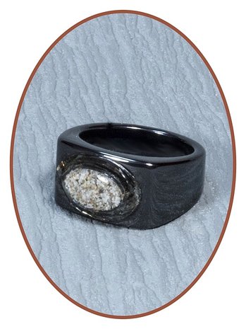Ceramic Zirconium Cremation Ring - RB130