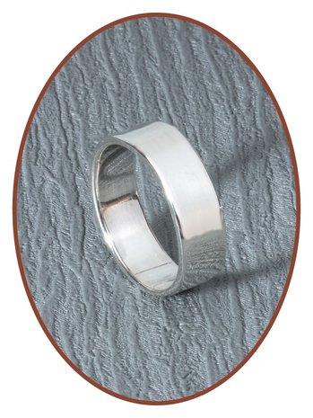 JB Memorials 925 Sterling Silver Text Remembrance Ring 8mm - RB068