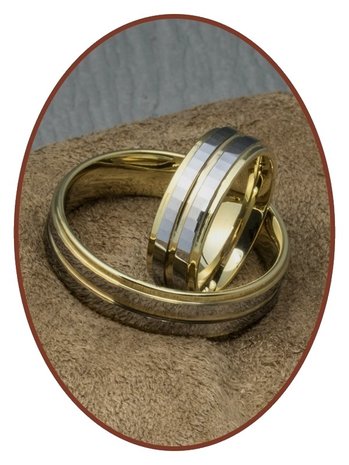 Forever Love Collection Tungsten Carbide Relatie Trouw Ringen Set - AA004