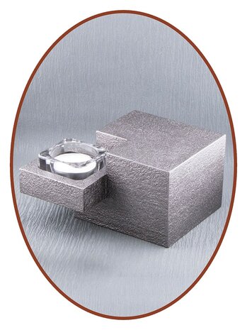 Mini Ash Urn Modern with Candle Holder - HMP632