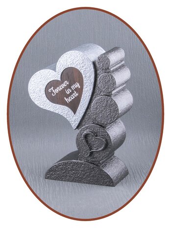 Mini - midi Ash Urn 'Heart' in Different Colors - HM421A