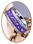 JB Memorials Tungsten Carbide Brushed Cremation Ash Ring - JRB142HT