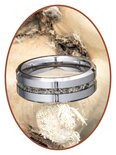 JB Memorials Tungsten Carbide Special Mens Cremation Ring - RB048H