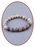 JB Memorials Pietersite and Mayfanite Beads Ash Bracelet - KHA037