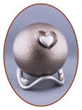 Mini Ash Urn 'Heart in Ball' in Different Colors - HMP679