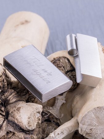 JB Memorials Stainless Steel Leather Special Cremation Ash Bracelet 30mm - ASB061