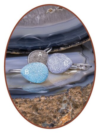 316L Stainless Steel JB Memorials Cremation Earrings Tears - EBB059