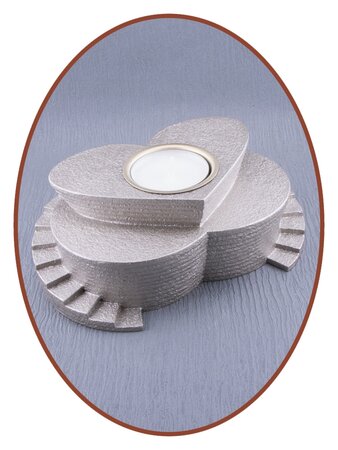 Mini Duo Ash Urn 'Stairway To Heaven' with Tealight Holder - HMP646DUO