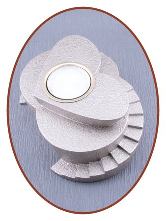 Mini Duo Ash Urn 'Stairway To Heaven' with Tealight Holder - HMP646DUO