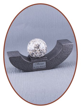 Mini Design Duo Ash Urn 'Glass Globe' - HMP669