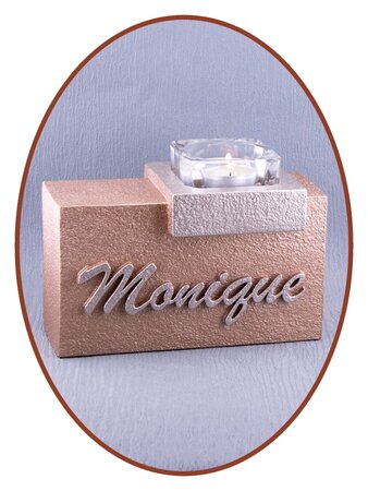 Mini Name Ash Urn with Tealight in Different Colors - HMP663