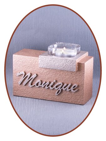 Mini Name Ash Urn with Tealight in Different Colors - HMP663