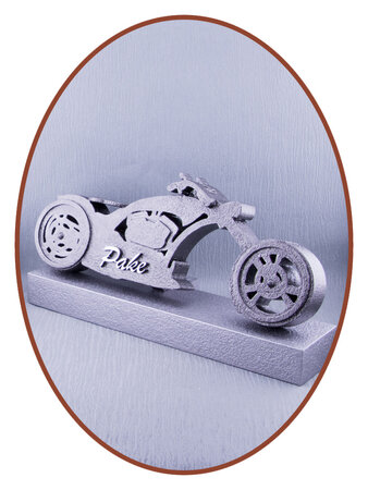 Design Ash Motorcycle Mini Urn 'Biker'  with name - HMP610