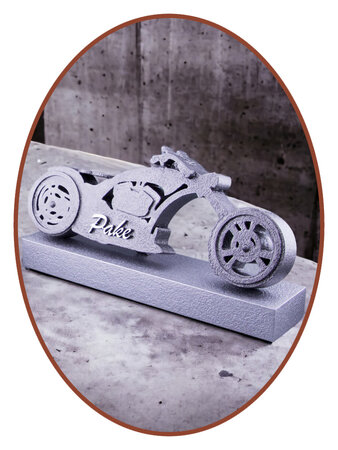 Design Ash Motorcycle Mini Urn 'Biker'  with name - HMP610