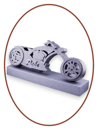 Design Ash Motorcycle Mini Urn 'Biker'  with name - HMP610