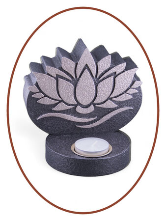 Mini Ash Urn 'Lotus' with tealight holder - HMP636