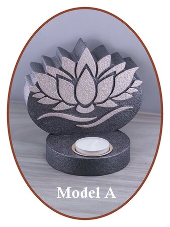 Mini Ash Urn 'Lotus' with tealight holder - HMP636