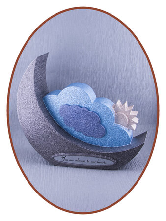 Mini Children / Baby 'Moon Cloud' Ash Urn - HMP645