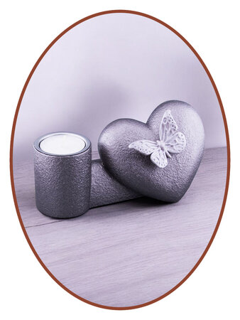 Mini Ash Urn 'Heart' many colors with Tealight Holder - HMP654