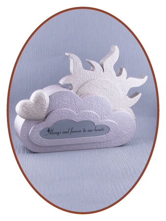Mini Children / Baby 'Cloud & Sun' Ash Urn in Many Colors - HMP662