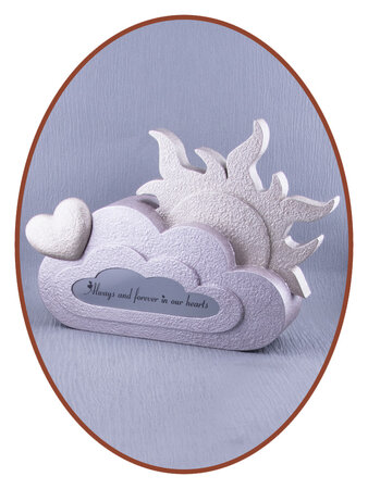 Mini Children / Baby 'Cloud & Sun' Ash Urn in Many Colors - HMP662