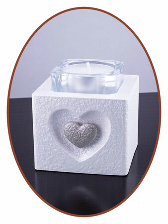 Mini Ash Urn with Tealight Holder Heart - HMP615