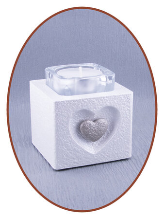 Mini Ash Urn with Tealight Holder Heart - HMP615