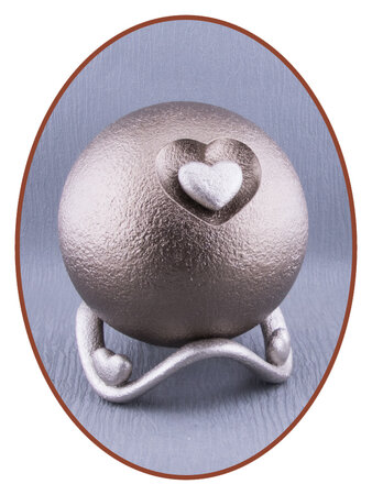 Mini Ash Urn 'Heart in Ball' in Different Colors - HMP679