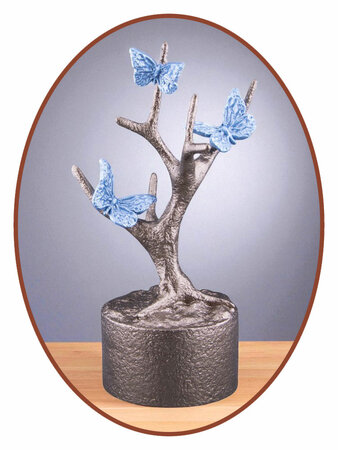 Mini Ash Urn 'Butterflies in Tree' in Different Colors - HMP668