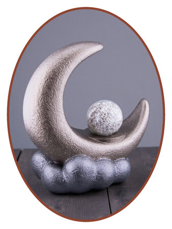 Mini Ash Urn 'Moon' in Different Colors - HMP685