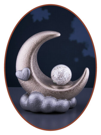 Mini Ash Urn 'Moon' in Different Colors - HMP685