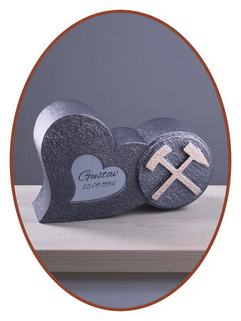 Mini Ash Urn 'Coal Mine'  in Different Colors - HMP631M