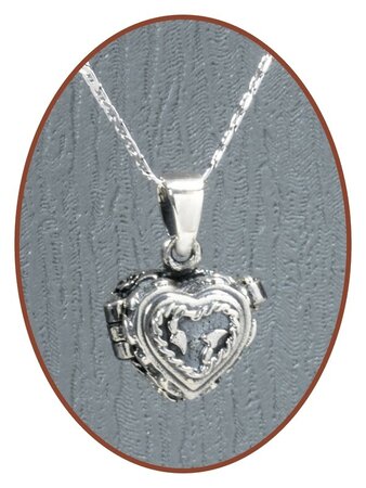 925 Sterling Silver 'Heart' Ash Medaillon - ZSP021