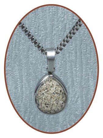 316L Stainless Steel JB Memorials 'Tear' Cremation Pendant - RSP070