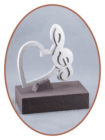 Mini Ash Urn 'G-Key in Heart' - HMP655