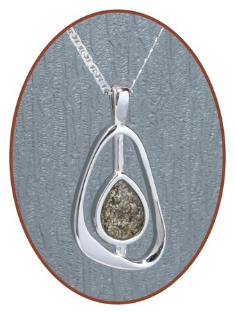 Close2Me© 925 sterling silver 'Teardrop' ash pendant - CM006