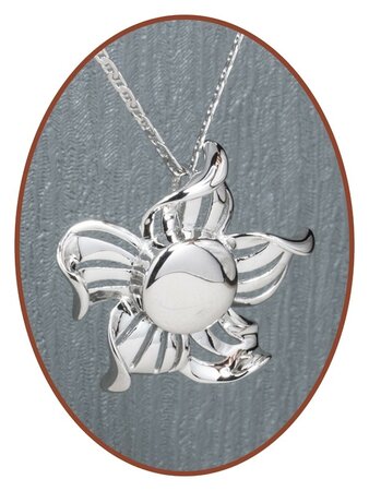 Close2Me© 925 sterling silver 'Endless Flower' ash pendant - CM007