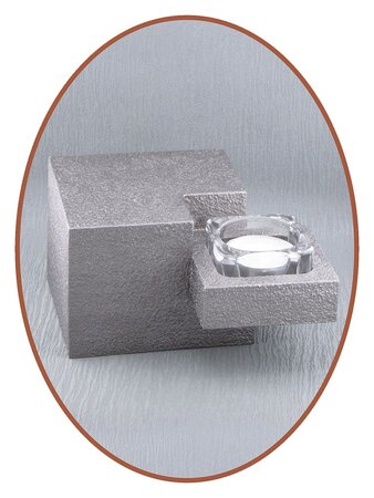 Mini Ash Urn Modern with Candle Holder - HMP632