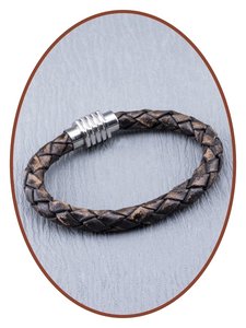 Stainless Steel Leather Mens Cremation Ash Bracelet Zma234 Jb Stainless Steel Leather Mens Cremation Ash Bracelet Zma234